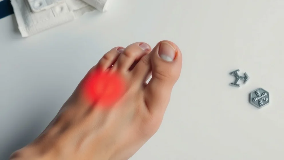 Ont i foten ovansidan vad kan det bero på