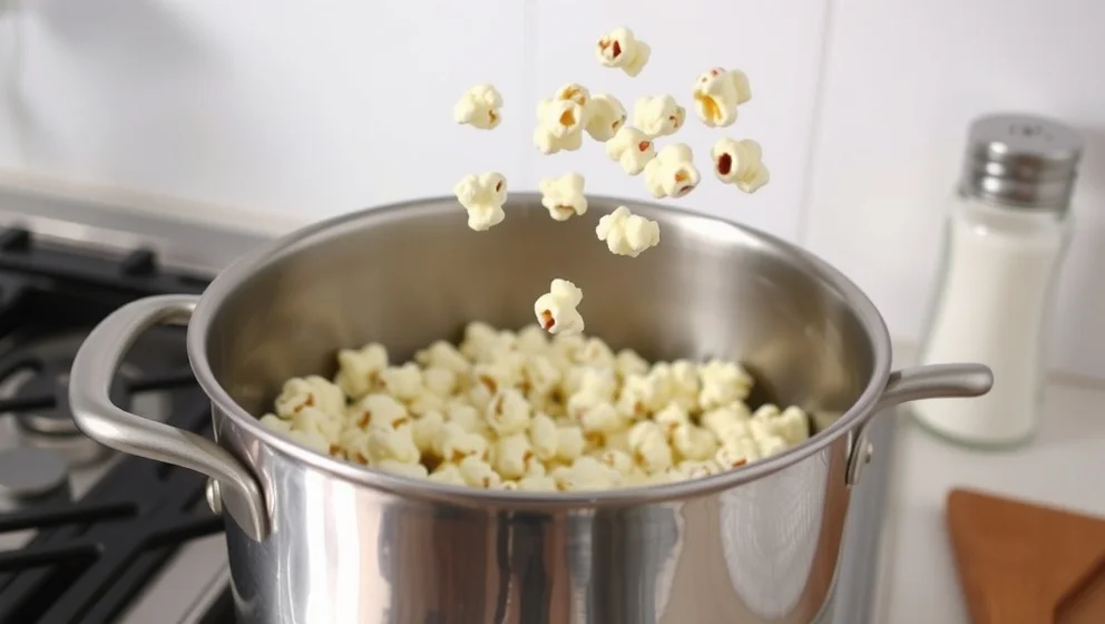 Poppa popcorn i kastrull hemma